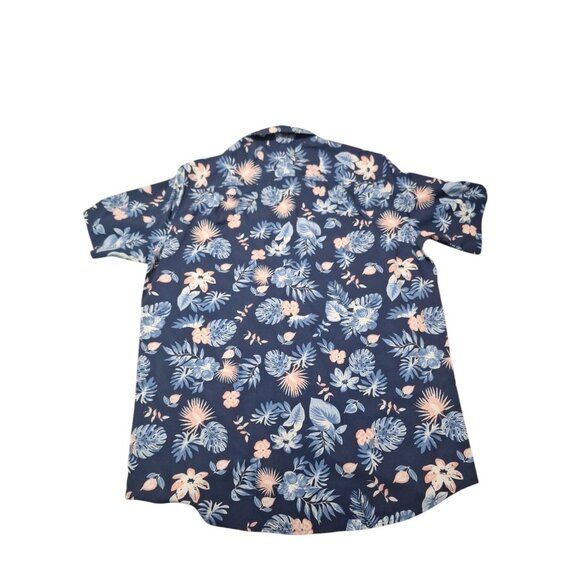 NWT Chaps Everyday Performance Mens Hawaiian AOP Short Sleeve Button Up Shirt LG - Picture 2 of 7